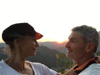 Marie et Sylvain, les propriétaires de la villa
