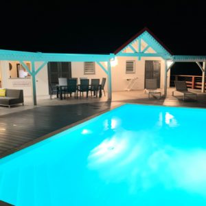 Marie Galante villa de nuit
